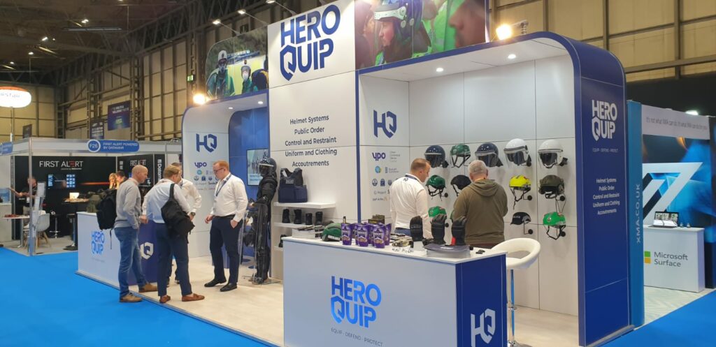 HeroQuip exhibiting at the Blue Light Show